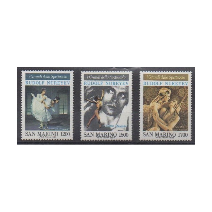 Buy this set of stamps of San Marino of the year 1989 (Nb 1218/1220).