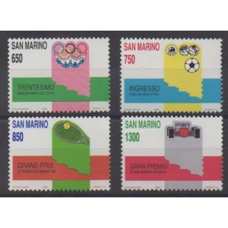 Acheter cette série de timbres de Saint-Marin de l'année 1989 (No 1206/1209).