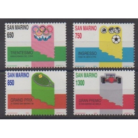 San Marino - 1989 - Nb 1206/1209 - Various sports