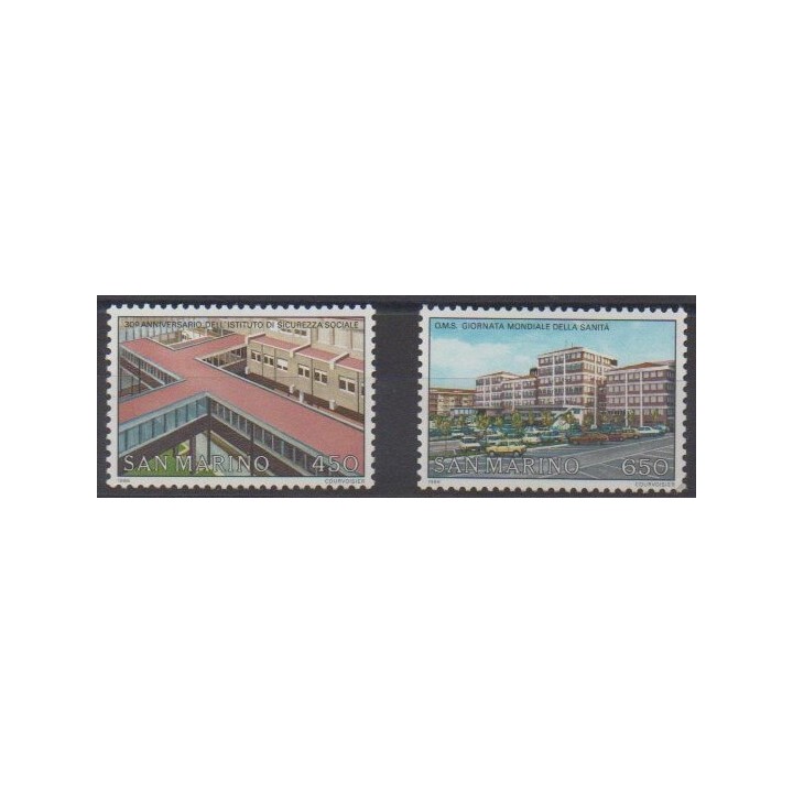 Acheter cette série de timbres de Saint-Marin de l'année 1986 (No 1129/1130).
