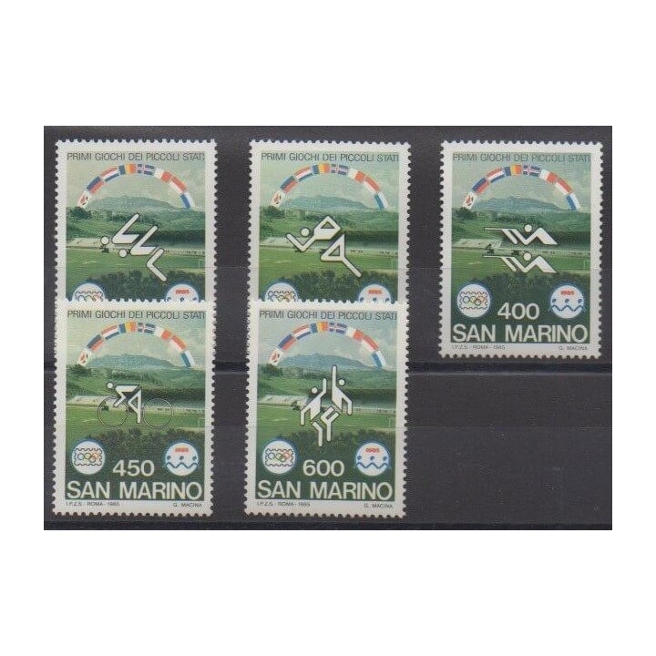 Acheter cette série de timbres de Saint-Marin de l'année 1985 (No 1110/1114).