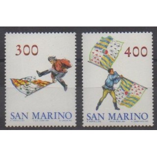 Buy this set of stamps of San Marino of the year 1984 (Nb 1092/1093).