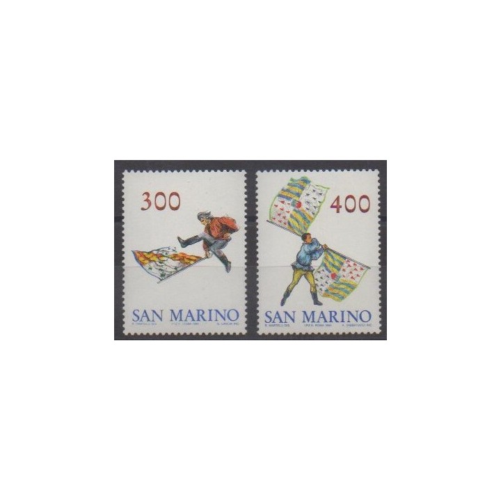 Acheter cette série de timbres de Saint-Marin de l'année 1984 (No 1092/1093).