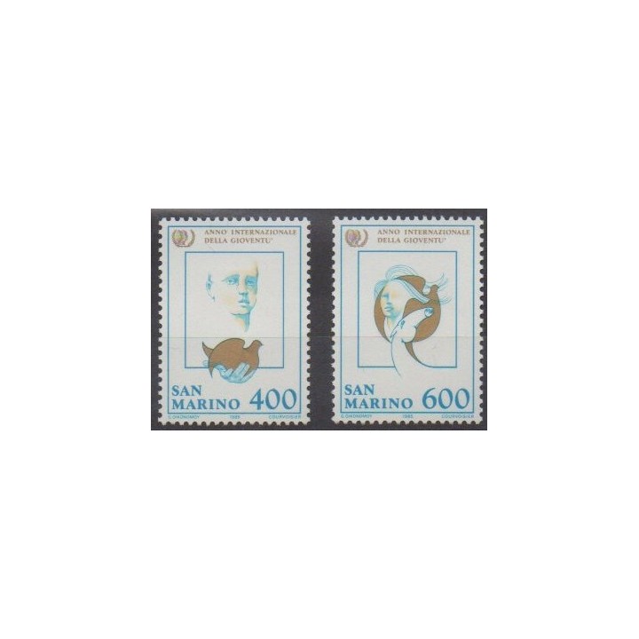 Acheter cette série de timbres de Saint-Marin de l'année 1985 (No 1115/1116).