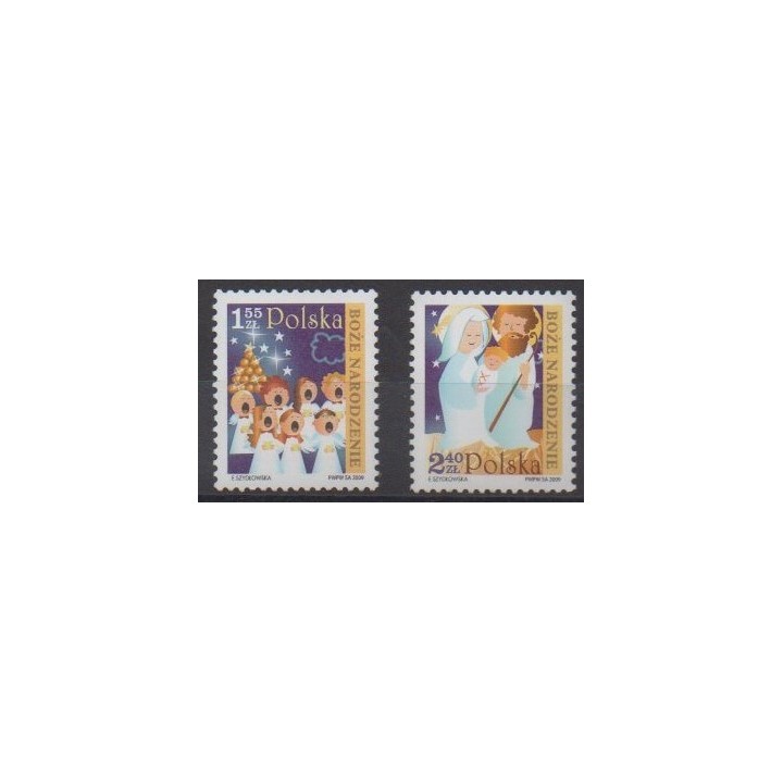 Acheter cette série de timbres de Pologne de l'année 2009 (No 4190/4191).