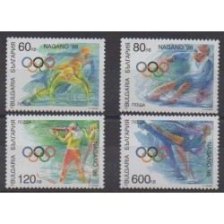 Bulgarie - 1997 - No 3748/3751 - Jeux olympiques d'hiver