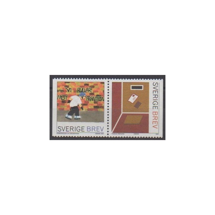 Acheter cette série de timbres de Suède de l'année 2001 (No 2238/2239).