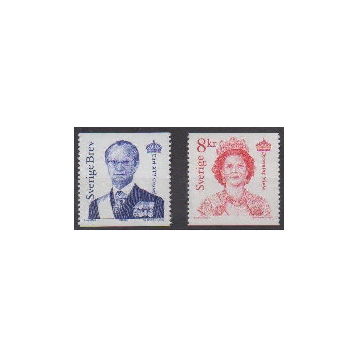 Buy this set of stamps of Sweden of the year 2000 (Nb 2163/2164).