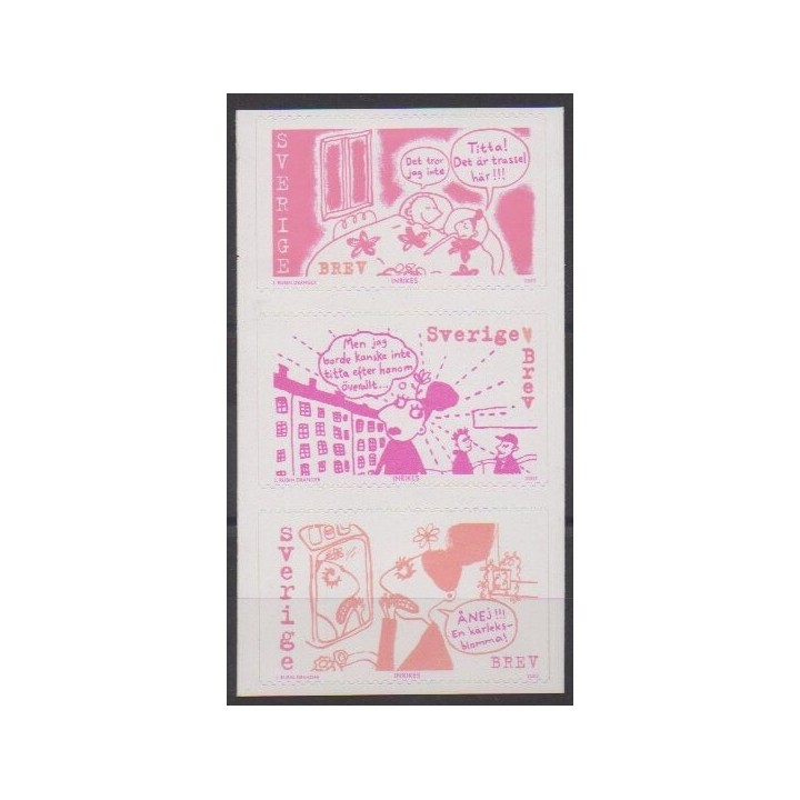 Buy this set of stamps of Sweden of the year 2002 (Nb 2252/2254).
