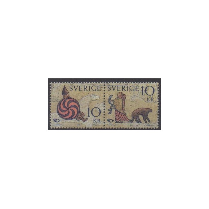 Buy this set of stamps of Sweden of the year 2004 (Nb 2386/2387).