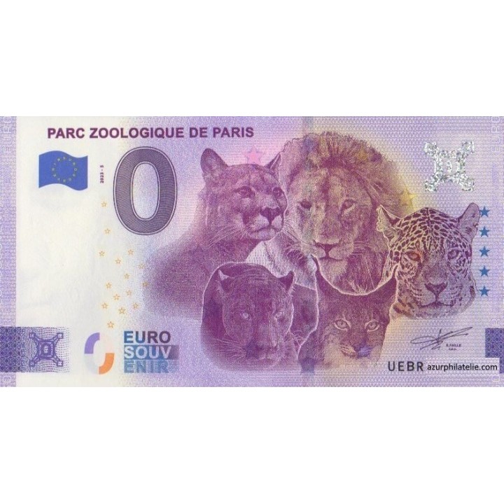 Billet souvenir touristique - 2023-5 - Parc zoologique de Paris - (Paris)