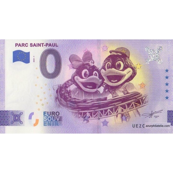 Billet souvenir touristique - 2023-1 - Parc Saint-Paul - (Oise)