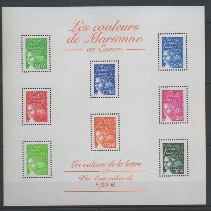 Stamps  - France - Blocks and sheets - 2002 - Nb BF 45