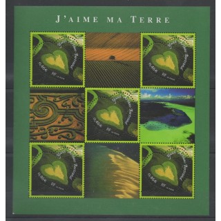 Timbres - France - Blocs et feuillets - 2002 - No BF 43 - Environnement