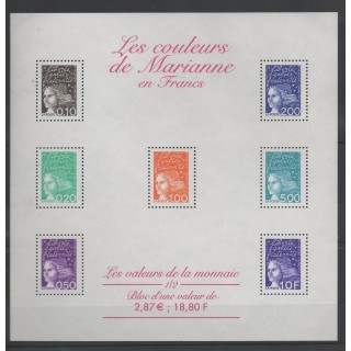 Timbres  - France - Blocs et feuillets - 2001 - No BF 41