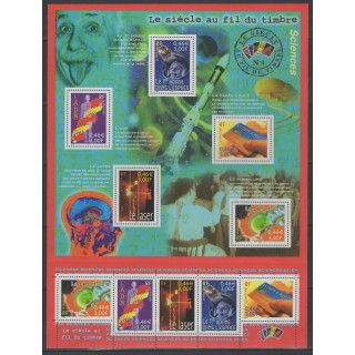 Timbres - France - Blocs et feuillets - 2001 - No BF 39 - Sciences et Techniques