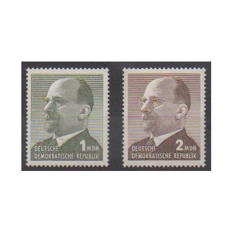 Allemagne orientale (RDA) - 1965 - No 786/787 - Célébrités