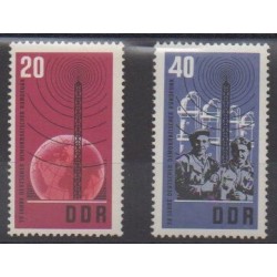 Allemagne orientale (RDA) - 1965 - No 813/814 - Télécommunications