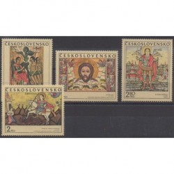 Czechoslovakia - 1970 - Nb 1820/1823 - Paintings - Religion