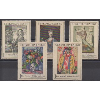 Acheter cette série de timbres de Tchécoslovaquie de l'année 1966 (No 1530/1534).