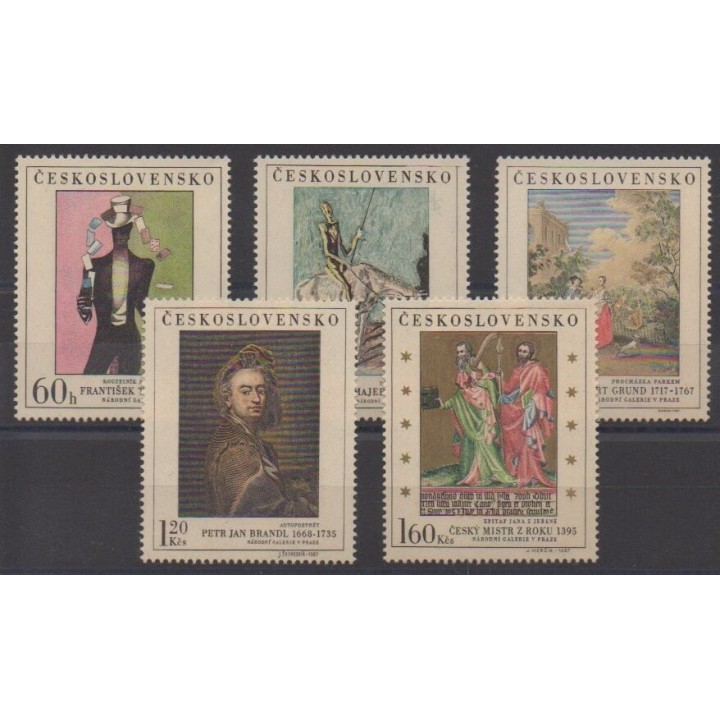 Acheter cette série de timbres de Tchécoslovaquie de l'année 1967 (No 1601/1605).