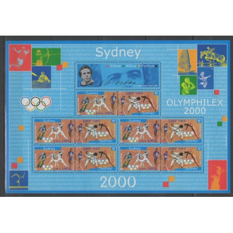France - Blocks and sheets - 2000 - Nb BF 31A - Summer Olympics