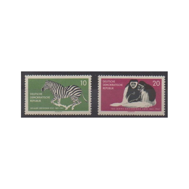 Buy this set of stamps of East Germany (GDR) of the year 1961 (Nb 538/539).
