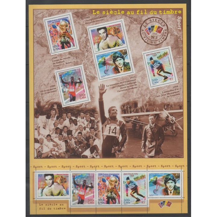 Timbres - France - Blocs et feuillets - 2000 - No BF 29 - Sports divers