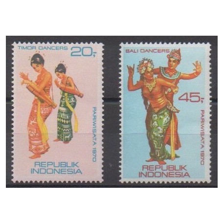 Indonesia - 1970 - Nb 597/598 - Folklore