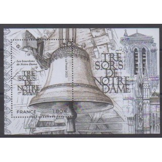 Buy this souvenir sheet  of France of the year 2023 (Nb BF Les bourdons de Notre-Dame).