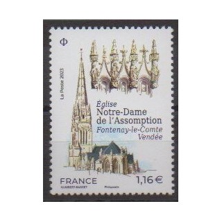 Buy this stamp of France of the year 2023 (Notre-Dame de l'Assomption).
