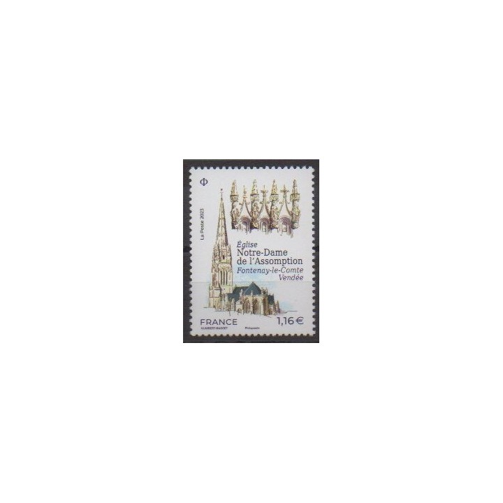 Buy this stamp of France of the year 2023 (Notre-Dame de l'Assomption).