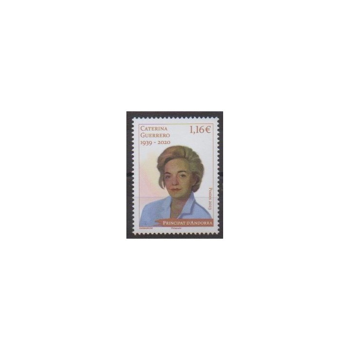 Buy this stamp of French Andorra of the year 2023 (Caterina Guerrero).