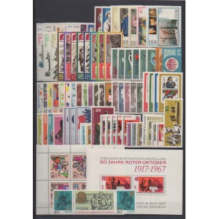 Buy the stamps and the souvenir sheet of East Germany (GDR) of the year 1967 (Nb 942/1030 - BF21).