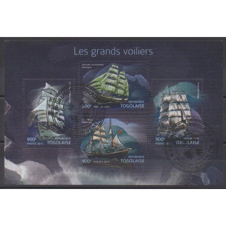 Togo - 2015 - Nb 4708/4711 - Boats - Used