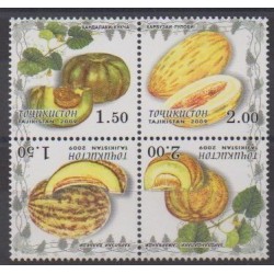 Tajikistan - 2009 - Nb 417/420 - Fruits or vegetables