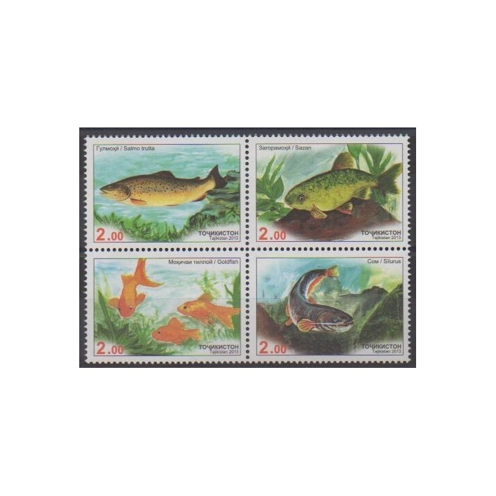 Acheter cette série de timbres du Tadjikistan de l'année 2013 (No 485/488).