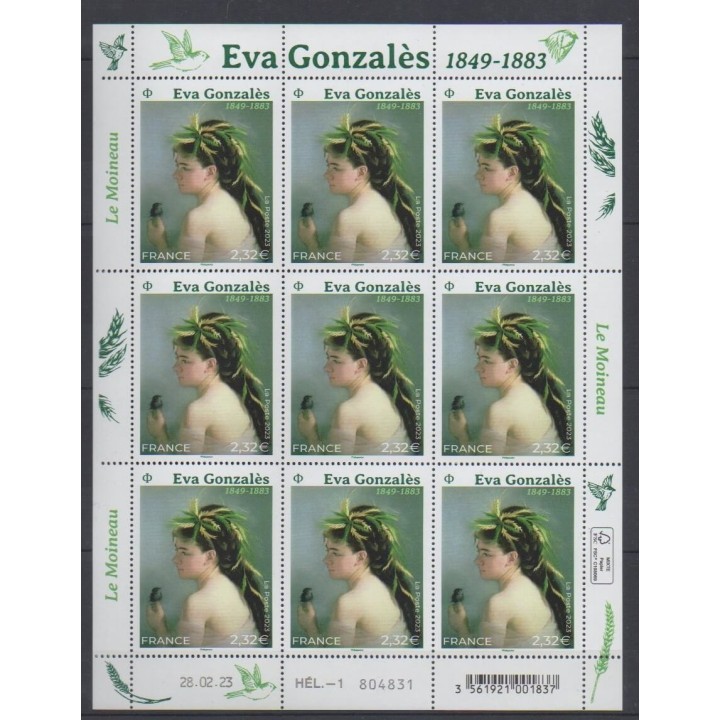 Acheter ce feuillet de France de l'année 2023 (No F96 - Eva Gonzalès).