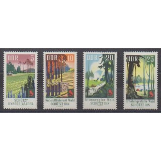 Acheter cette série de timbres d'Allemagne orientale (RDA) de l'année 1969 (No 1160/1163).