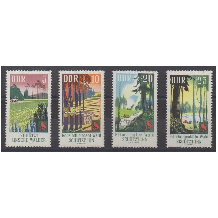 Buy this set of stamps of East Germany (GDR) of the year 1969 (Nb 1160/1163).
