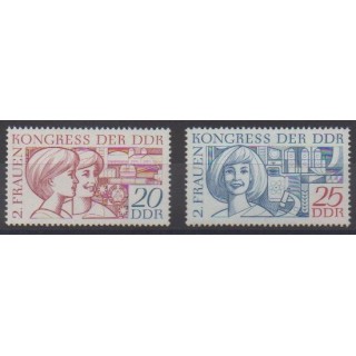 Acheter cette série de timbres d'Allemagne orientale (RDA) de l'année 1969 (No 1170/1171).
