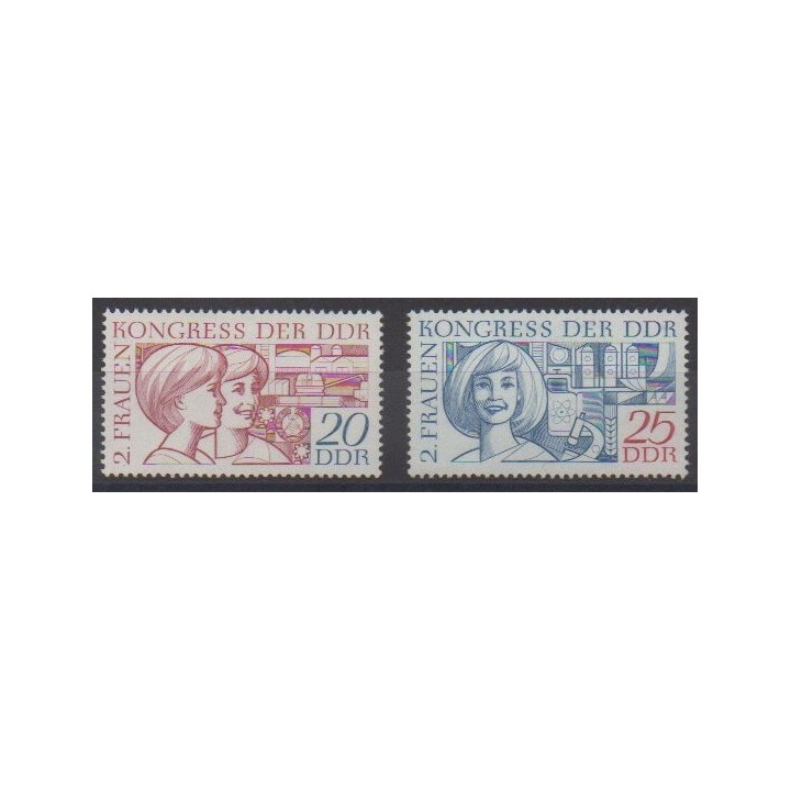 Buy this set of stamps of East Germany (GDR) of the year 1969 (Nb 1170/1171).