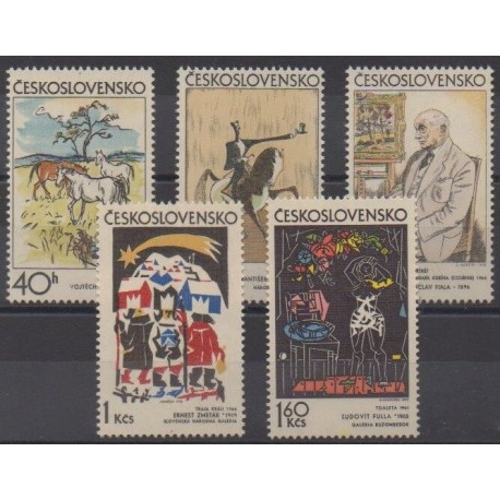 Czechoslovakia - 1972 - Nb 1904/1908 - Paintings