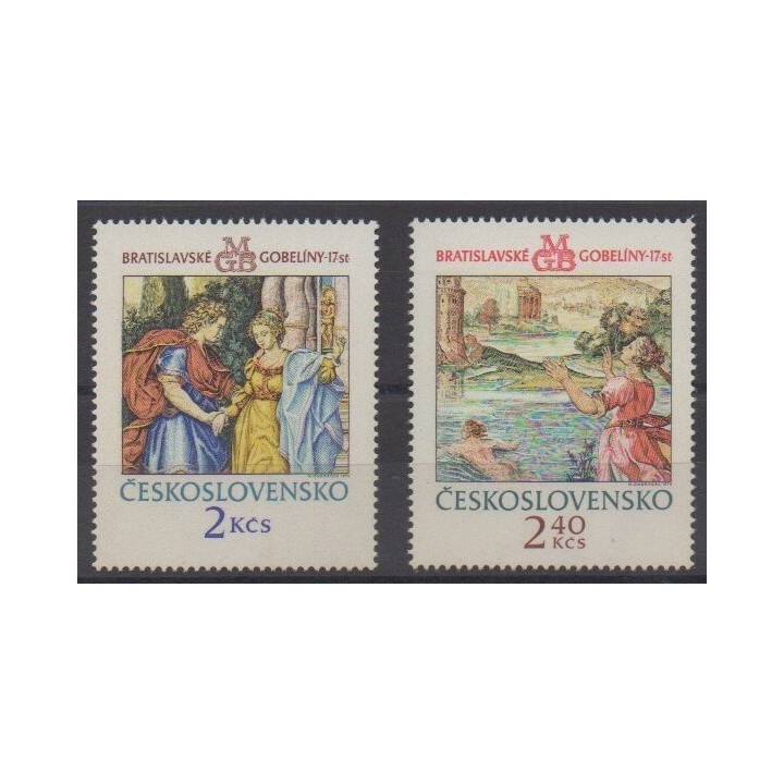 Acheter cette série de timbres de Tchécoslovaquie de l'année 1974 (No 2059/2060).
