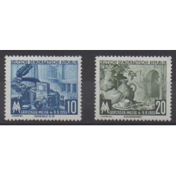 Allemagne orientale (RDA) - 1955 - No 213/214 - Exposition