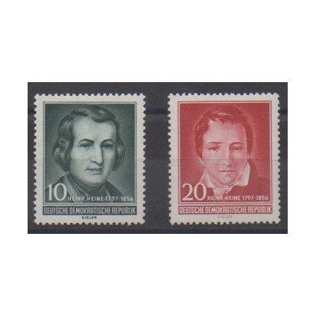 Allemagne orientale (RDA) - 1956 - No 237/238 - Littérature