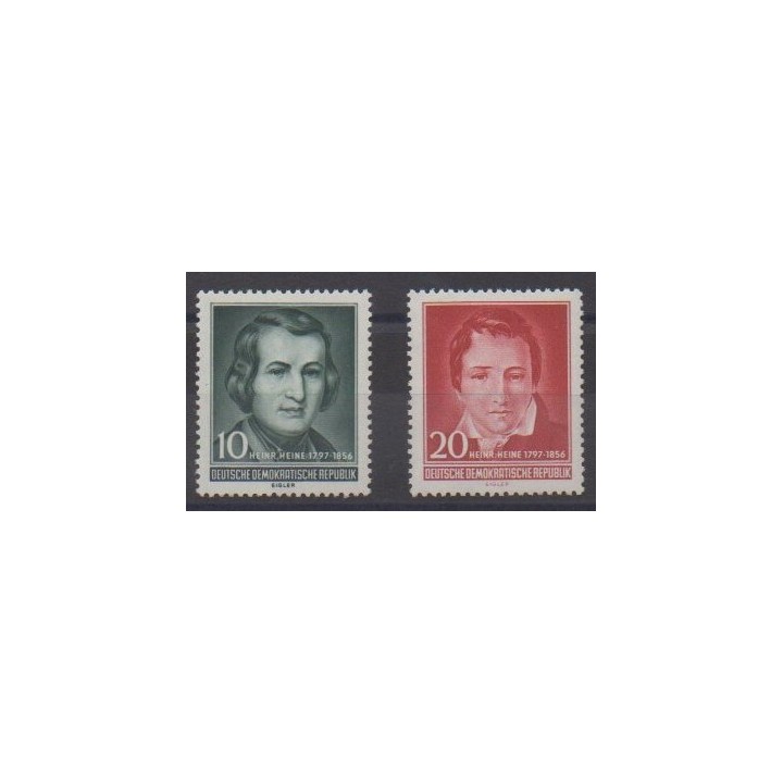 Buy this set of stamps of East Germany (GDR) of the year 1956 (Nb 237/238).