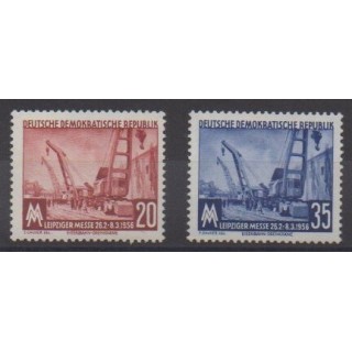 Buy this set of stamps of East Germany (GDR) of the year 1956 (Nb 239/240).