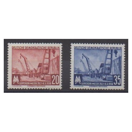 East Germany (GDR) - 1956 - Nb 239/240 - Exhibition