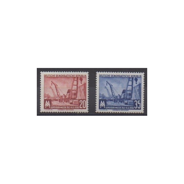 Buy this set of stamps of East Germany (GDR) of the year 1956 (Nb 239/240).